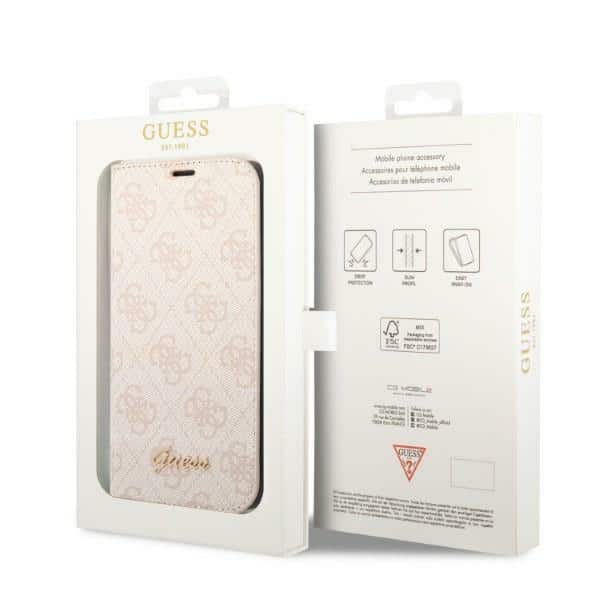 Guess 4G Vintage Gold Logo - θήκη για Apple iPhone 14 Pro - Ροζ - Image 7