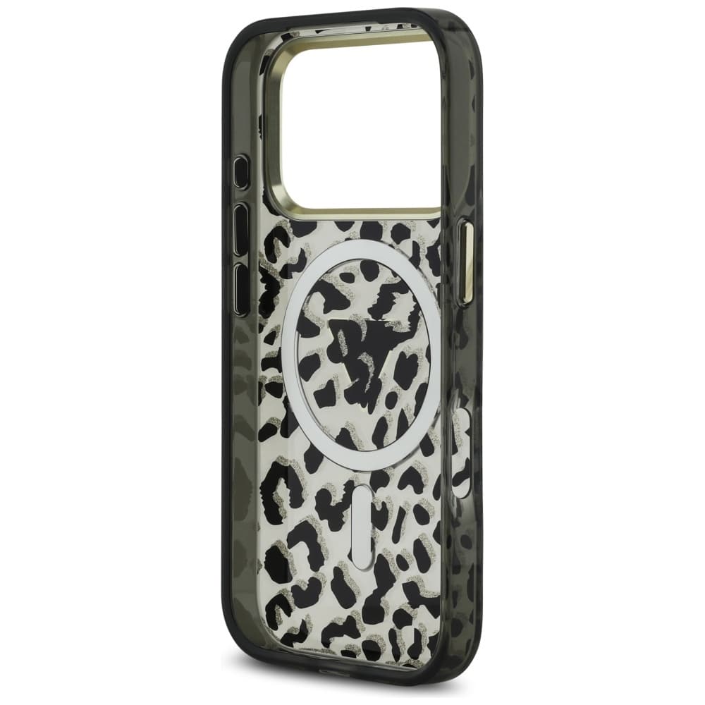Guess Leopard Glitter MagSafe - θήκη για Apple iPhone 17 Pro Max - Μαύρο - Image 7