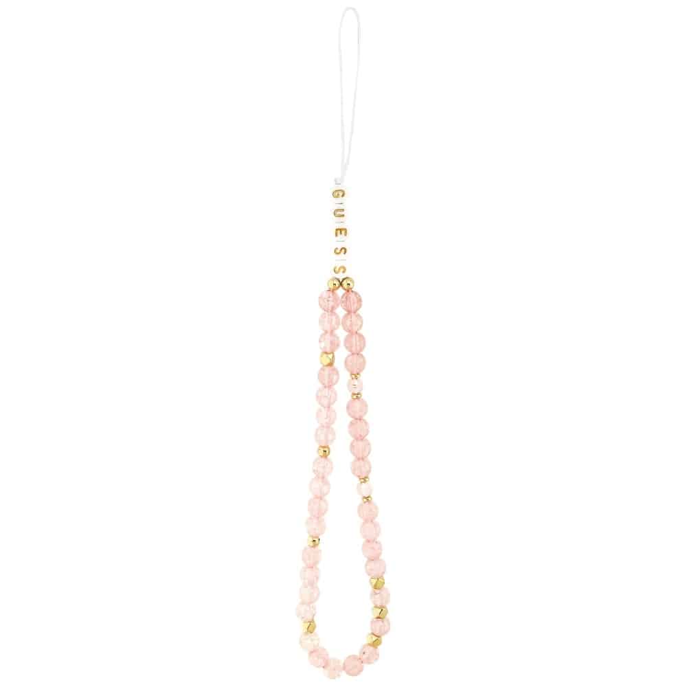 Θήκη Guess IML Flowers Electro Pearl Strap MagSafe για iPhone 17 Pro ροζ - Image 2
