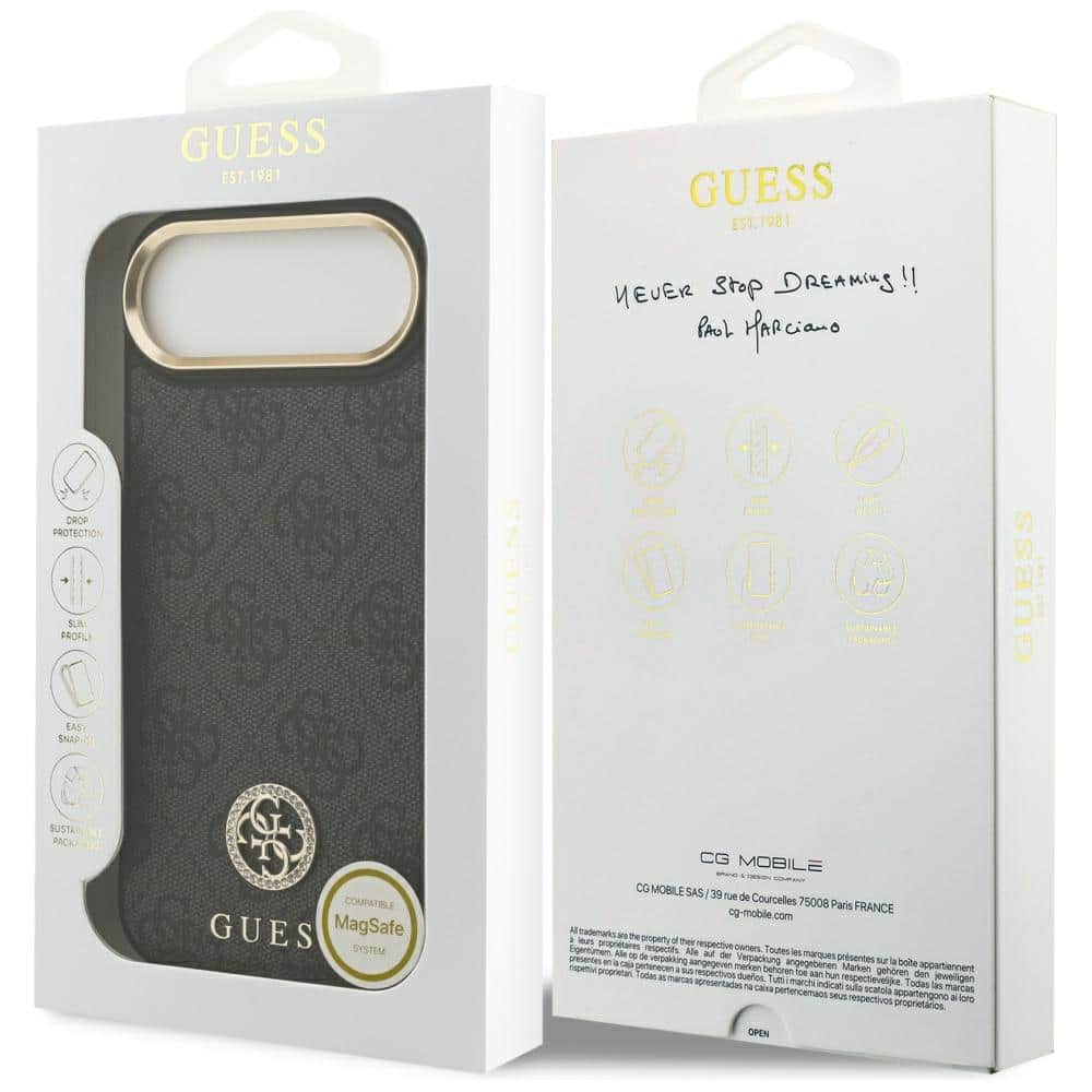Guess 4G Strass Logo MagSafe - θήκη για Apple iPhone Air - Μαύρο - Image 8