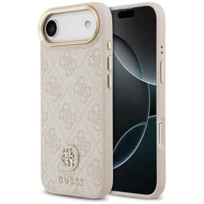 Guess 4G Strass Logo MagSafe - θήκη για Apple iPhone Air - Ροζ