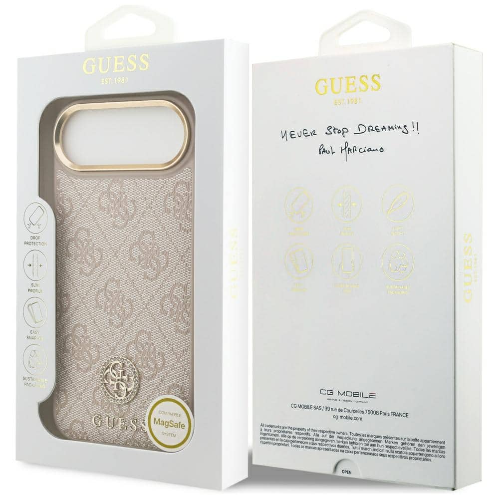Guess 4G Strass Logo MagSafe - θήκη για Apple iPhone Air - Ροζ - Image 8
