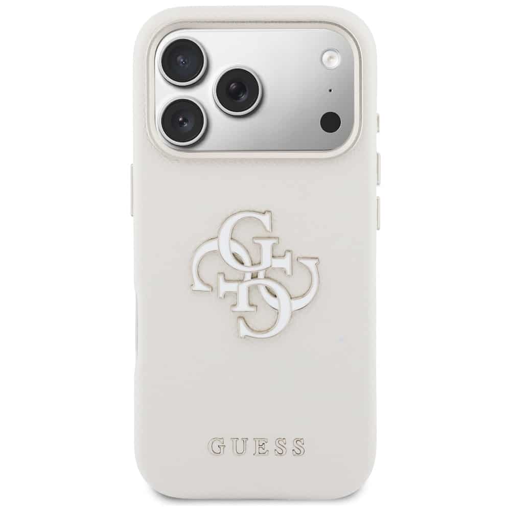 Θήκη Guess FW Resin Logo για iPhone 17 Pro μπεζ - Image 3