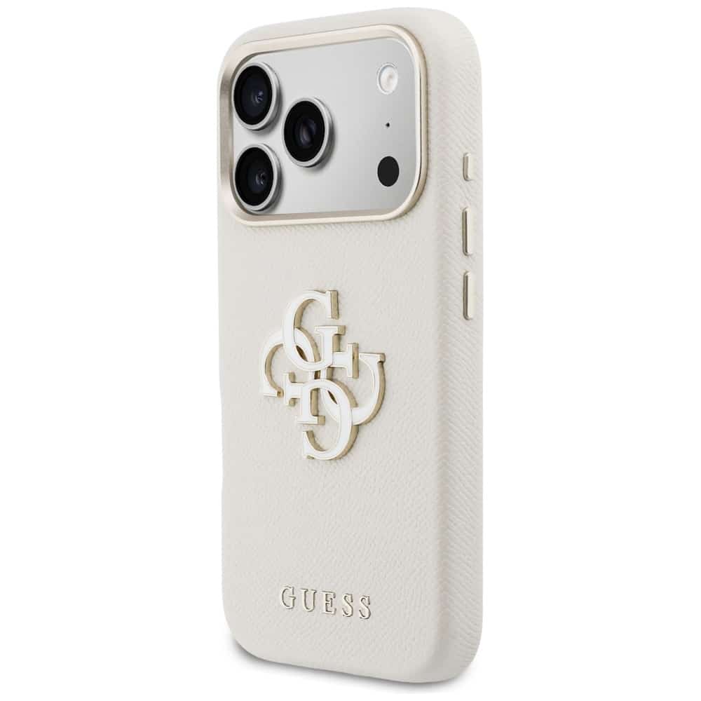 Θήκη Guess FW Resin Logo για iPhone 17 Pro Max μπεζ - Image 2