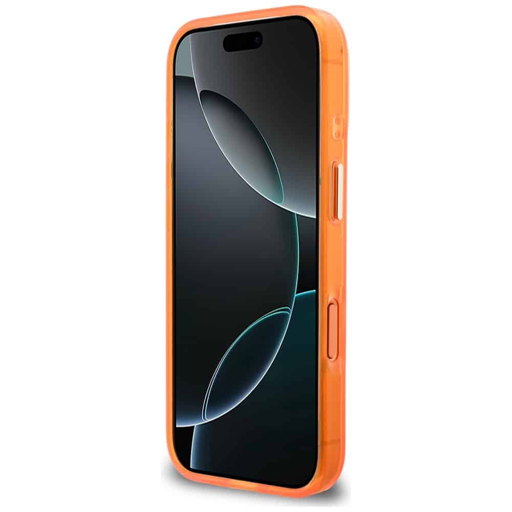 Θήκη Guess IML 4G Script Metal για iPhone 17 Pro Max Orange - Image 5