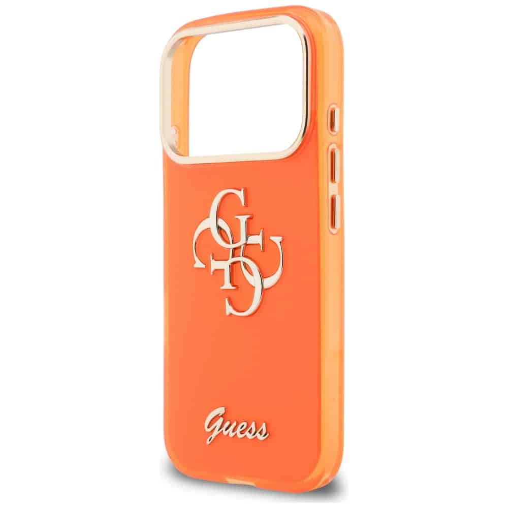 Θήκη Guess IML 4G Script Metal για iPhone 17 Pro Max Orange - Image 6