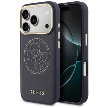 Guess Perforated 4G - θήκη για Apple iPhone 17 Pro - Μπλε