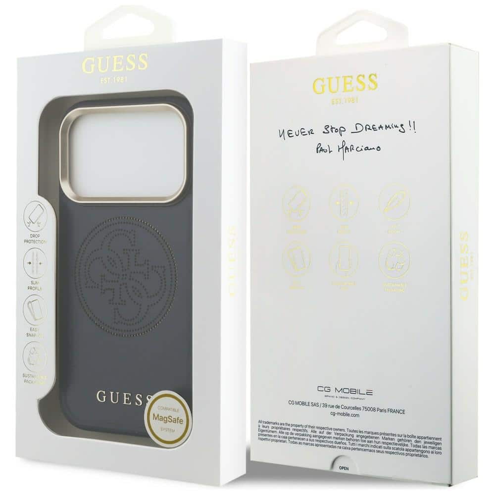 Guess Perforated 4G - θήκη για Apple iPhone 17 Pro Max - Μπλε - Image 8