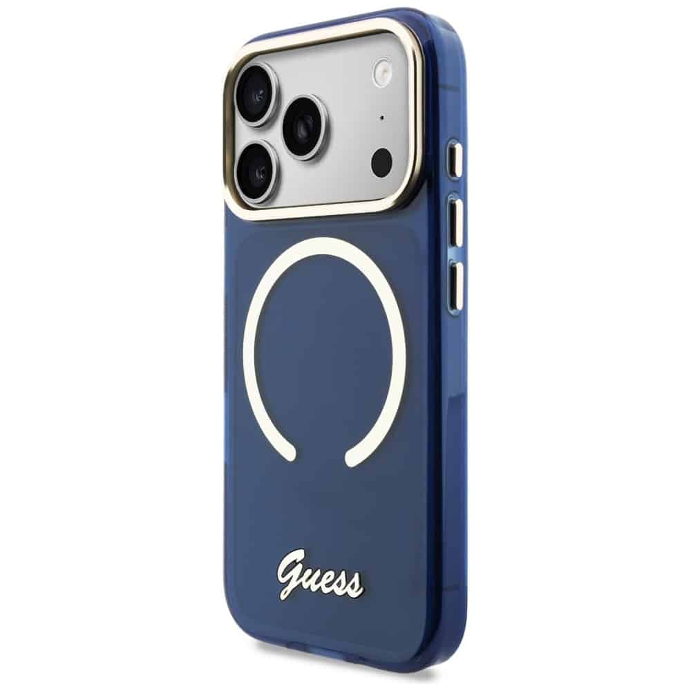 Guess IML Script Metal - θήκη για Apple iPhone 17 Pro Max - Μπλε - Image 2