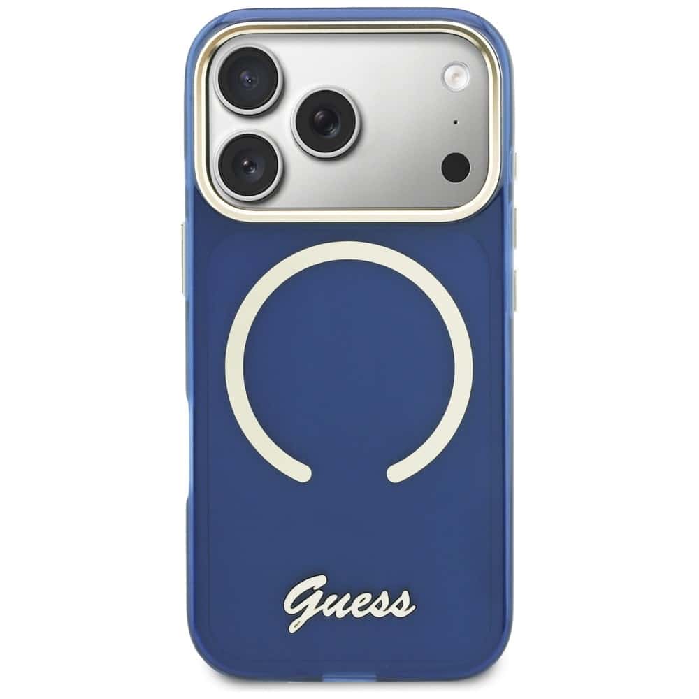 Guess IML Script Metal - θήκη για Apple iPhone 17 Pro Max - Μπλε - Image 3