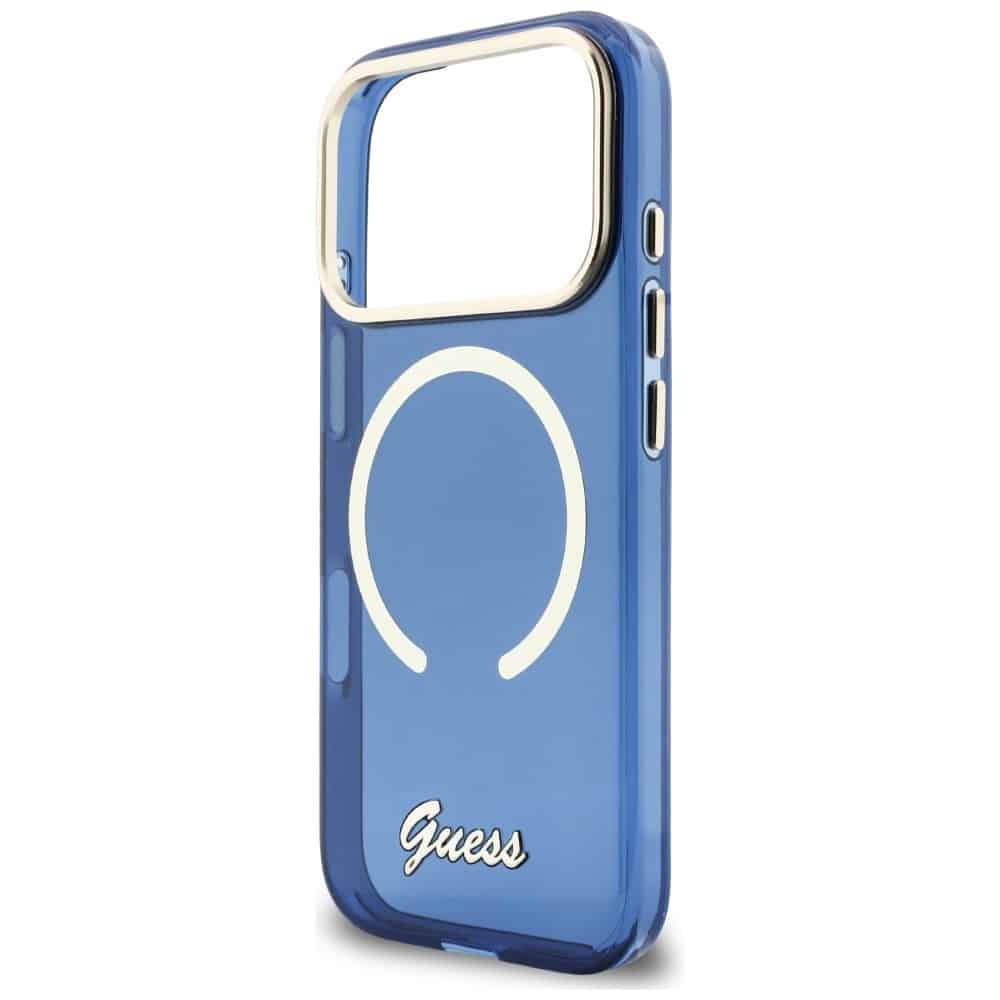 Guess IML Script Metal - θήκη για Apple iPhone 17 Pro Max - Μπλε - Image 6