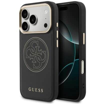 Guess Perforated 4G - θήκη για Apple iPhone 17 Pro Max - Μαύρο