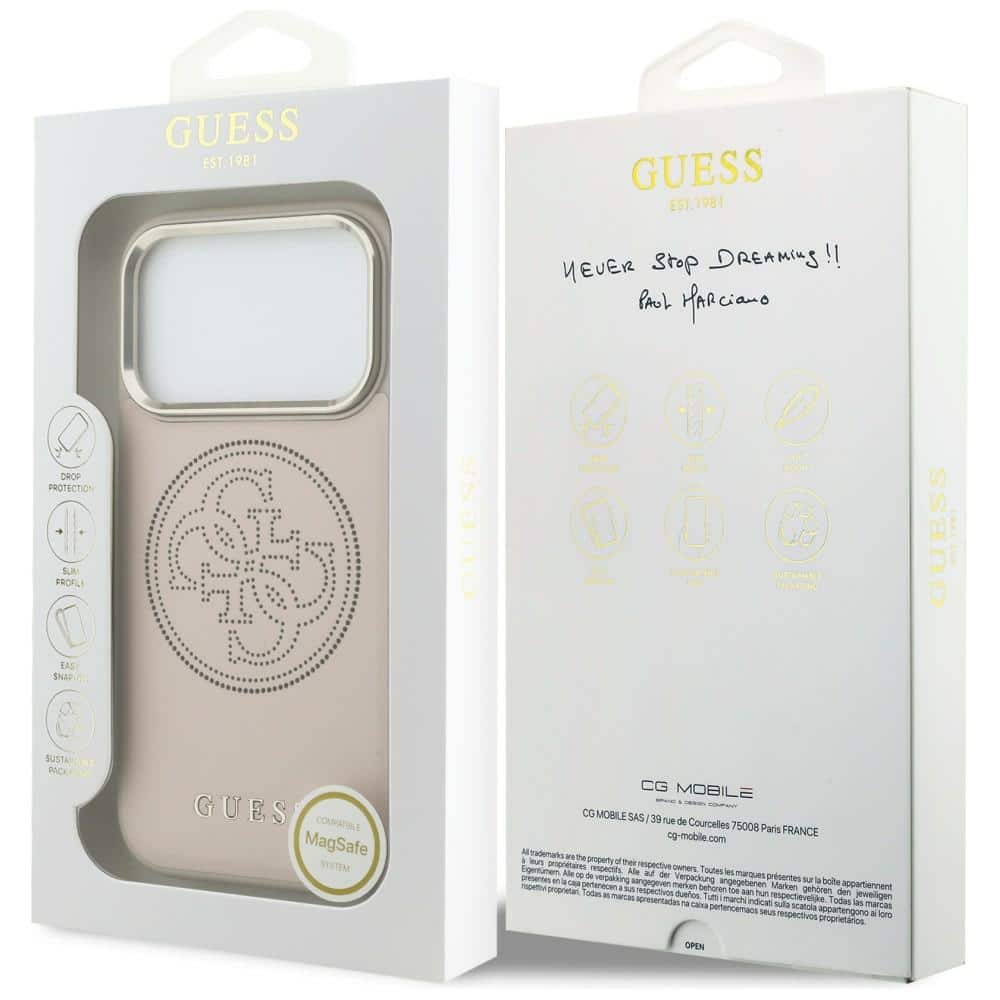 Guess Perforated 4G - θήκη για Apple iPhone 17 Pro Max - Ροζ - Image 8