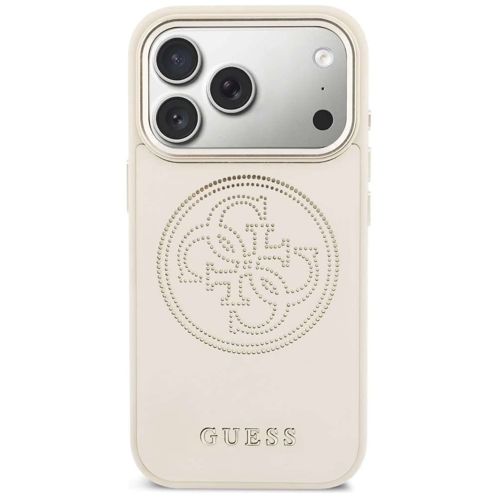 Θήκη Guess 4G MagSafe με διάτρητη σχεδίαση για iPhone 17 Pro Max, μπεζ - Image 3