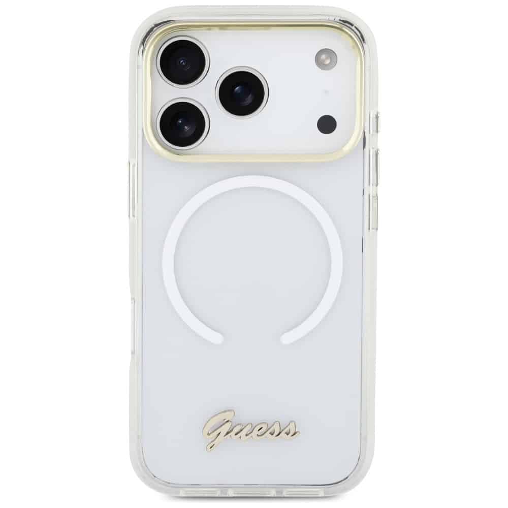 Guess IML Gradient Script Metal - θήκη για Apple iPhone 17 Pro Max - Λευκό - Image 3