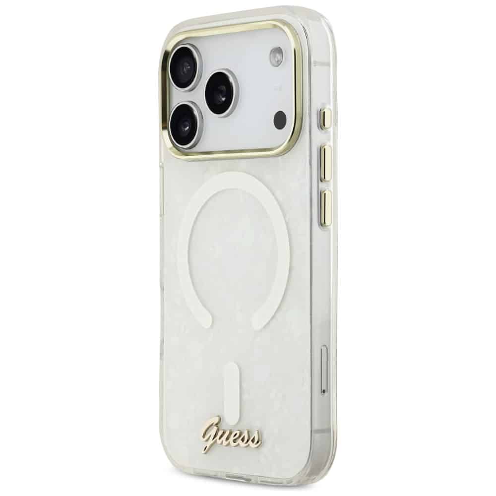 Guess IML Shell Script Metal - θήκη για Apple iPhone 17 Pro Max - Λευκό - Image 2