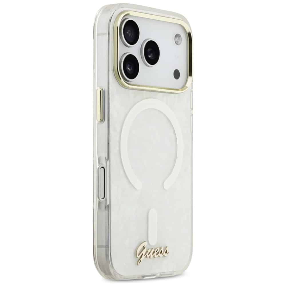 Guess IML Shell Script Metal - θήκη για Apple iPhone 17 Pro Max - Λευκό - Image 4