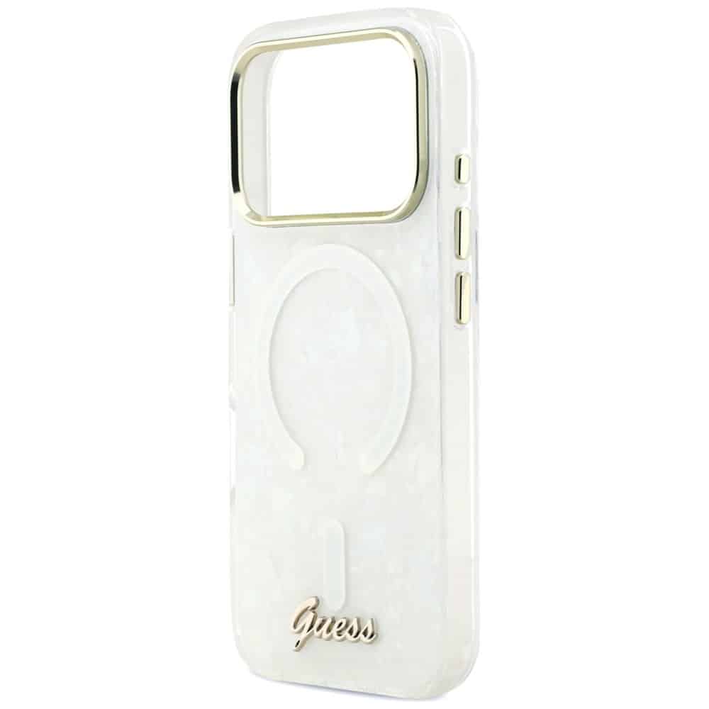 Guess IML Shell Script Metal - θήκη για Apple iPhone 17 Pro Max - Λευκό - Image 6