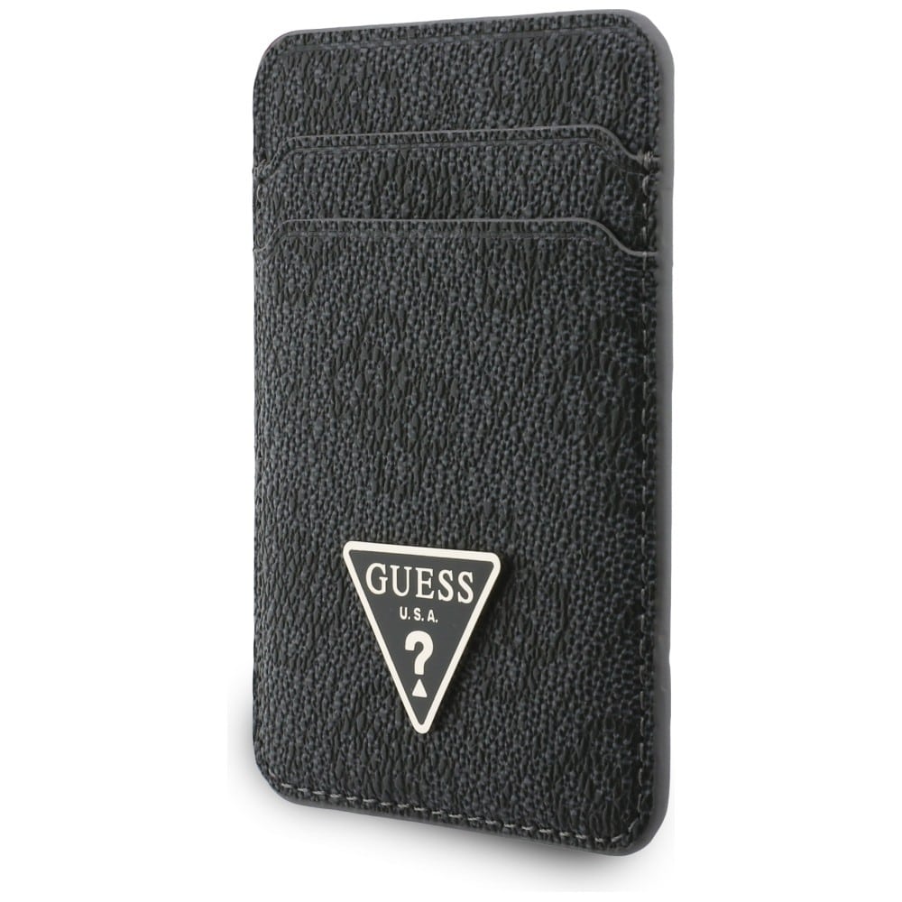 Σετ πορτοφολιού MagSafe τριγωνικό Guess + λουράκι χειρός μαύρο - Image 3