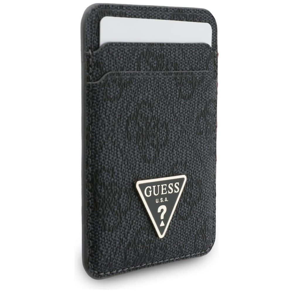 Σετ πορτοφολιού MagSafe τριγωνικό Guess + λουράκι χειρός μαύρο - Image 4