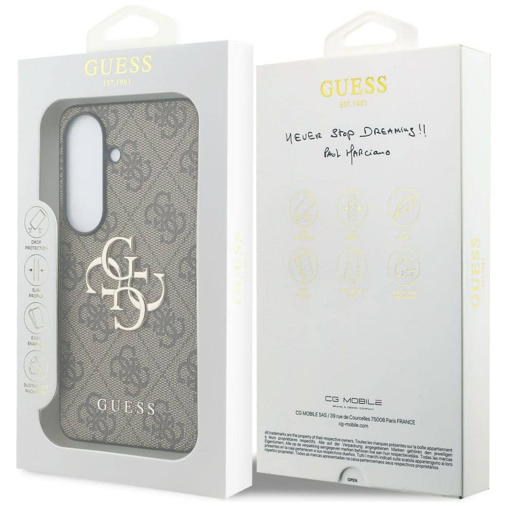Θήκη Guess 4G Big Metal Logo για Samsung Galaxy S26 καφέ - Image 8