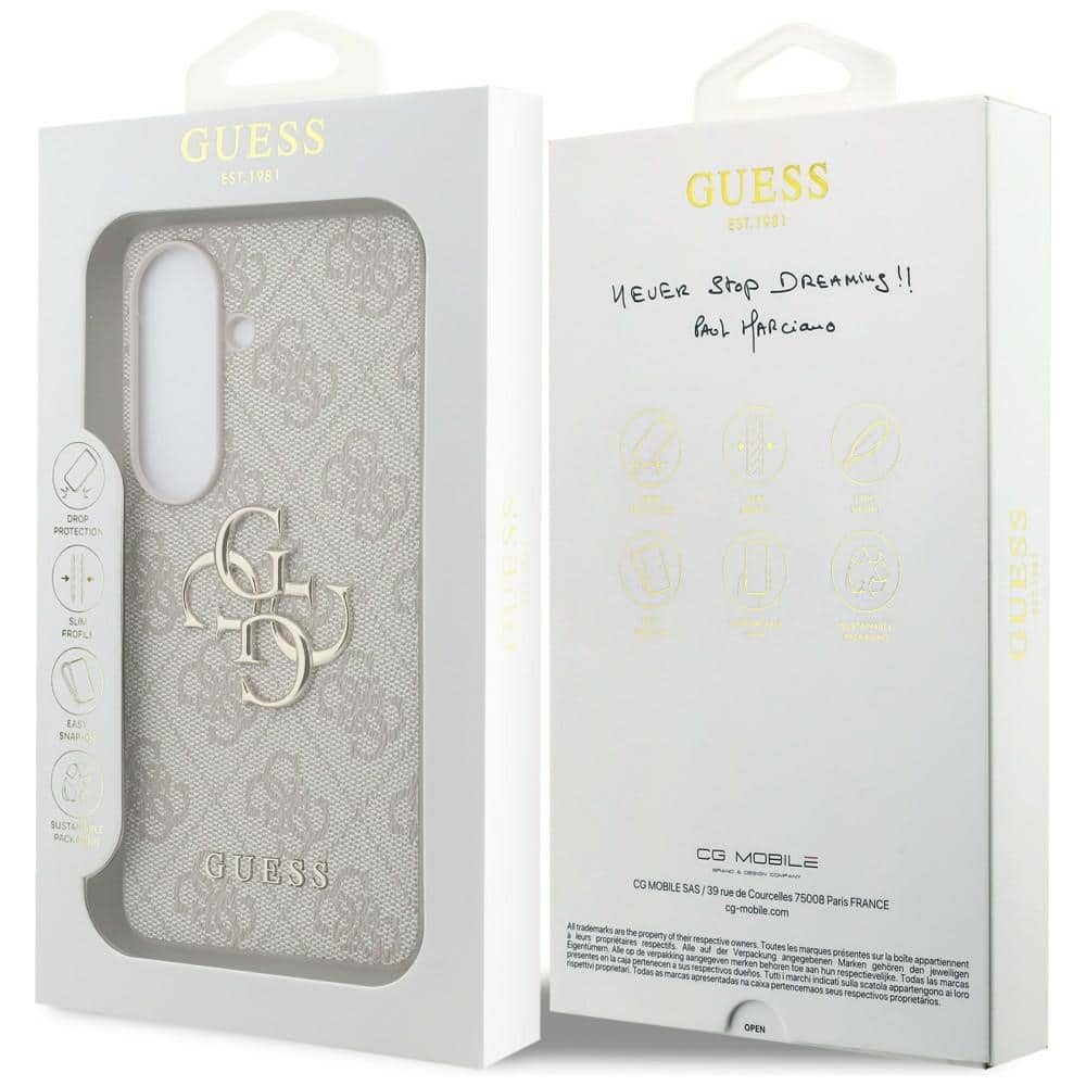 Θήκη Guess 4G Big Metal Logo για Samsung Galaxy S26 Plus ροζ - Image 8