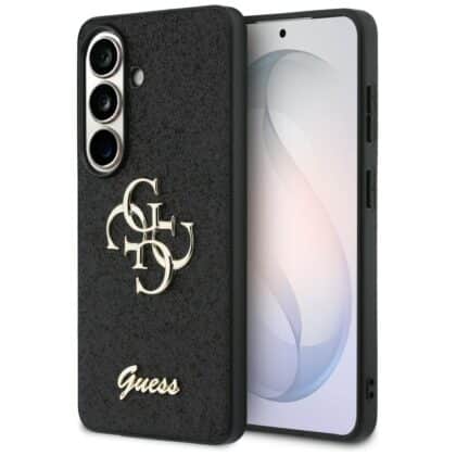 Θήκη Guess Fixed Glitter Big 4G Metal Logo για Samsung Galaxy S26 μαύρη