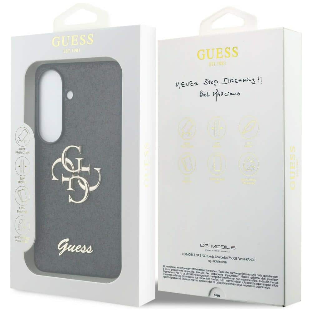 Θήκη Guess Fixed Glitter Big 4G Metal Logo για Samsung Galaxy S26 μαύρη - Image 8
