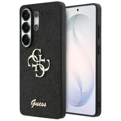 Θήκη Guess Fixed Glitter Big 4G Metal Logo για Samsung Galaxy S26 Ultra μαύρη