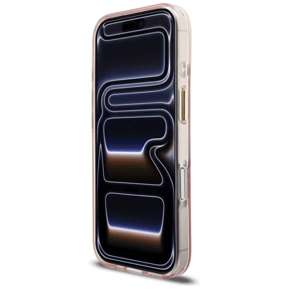 Θήκη Guess IML Script Metal MagSafe για iPhone 17 ροζ - Image 5