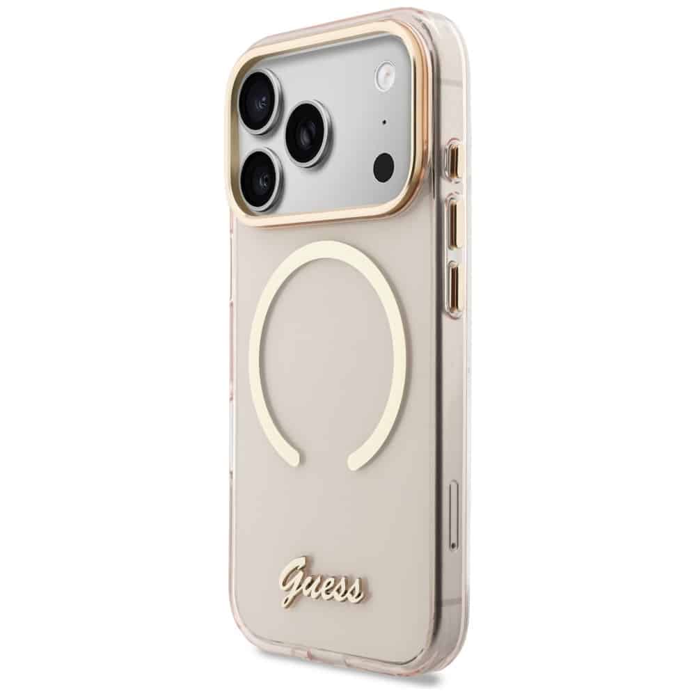 Guess IML Script Metal MagSafe - θήκη για Apple iPhone 17 Pro Max - Ροζ - Image 2