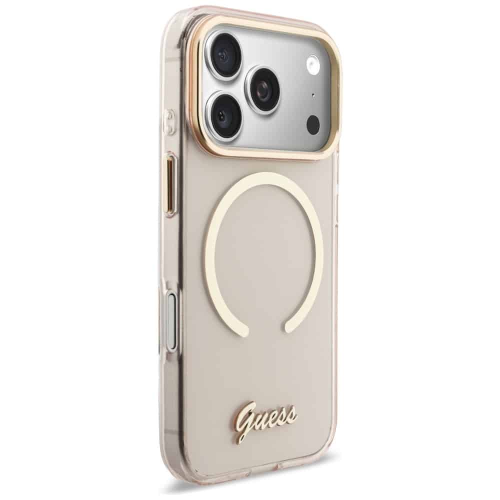 Guess IML Script Metal MagSafe - θήκη για Apple iPhone 17 Pro Max - Ροζ - Image 4