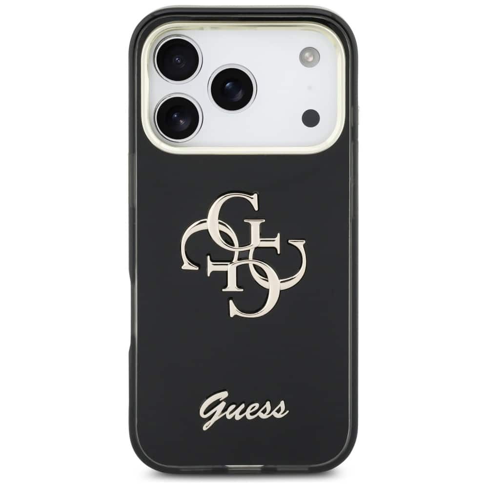 Θήκη Guess IML 4G Script Metal για iPhone 17 Pro Max μαύρη - Image 3