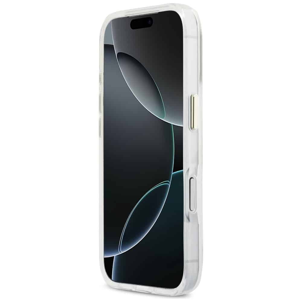 Θήκη Guess IML 4G Script Metal για iPhone 17 Pro Max λευκή - Image 5