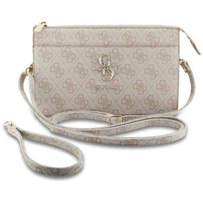 Τσάντα χειρός Guess 4G Big Logo, ροζ τσάντα τηλεφώνου Clutch