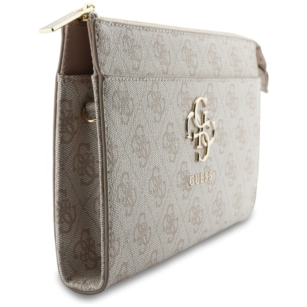 Τσάντα χειρός Guess 4G Big Logo, ροζ τσάντα τηλεφώνου Clutch - Image 3