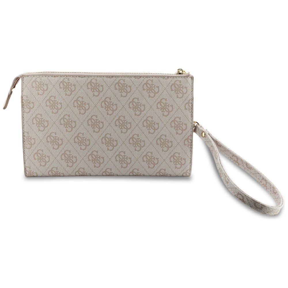 Τσάντα χειρός Guess 4G Big Logo, ροζ τσάντα τηλεφώνου Clutch - Image 4