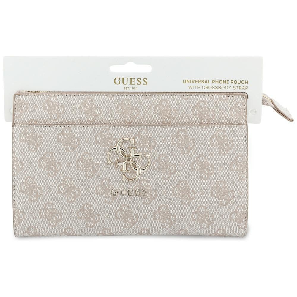 Τσάντα χειρός Guess 4G Big Logo, ροζ τσάντα τηλεφώνου Clutch - Image 7