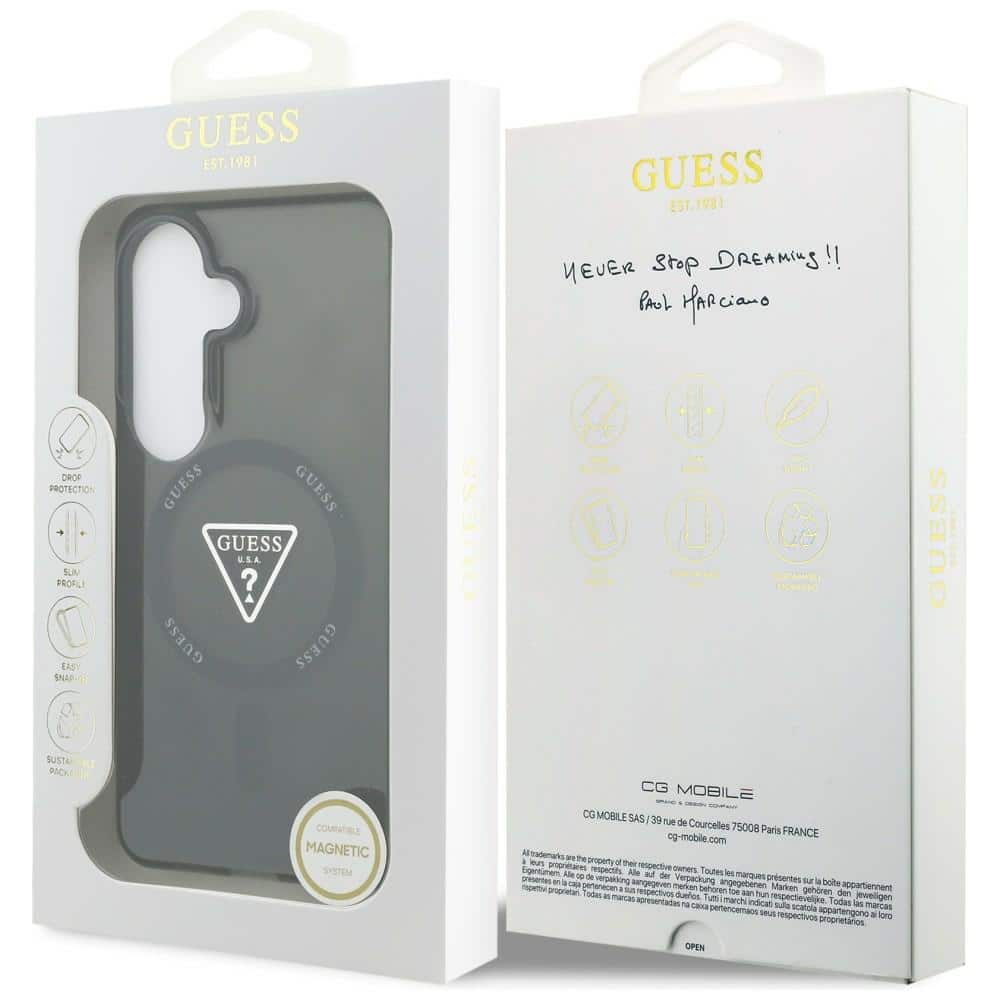Guess IML Gradient Triangle Logo MagSafe - θήκη για Samsung Galaxy S26 - Μαύρο - Image 8