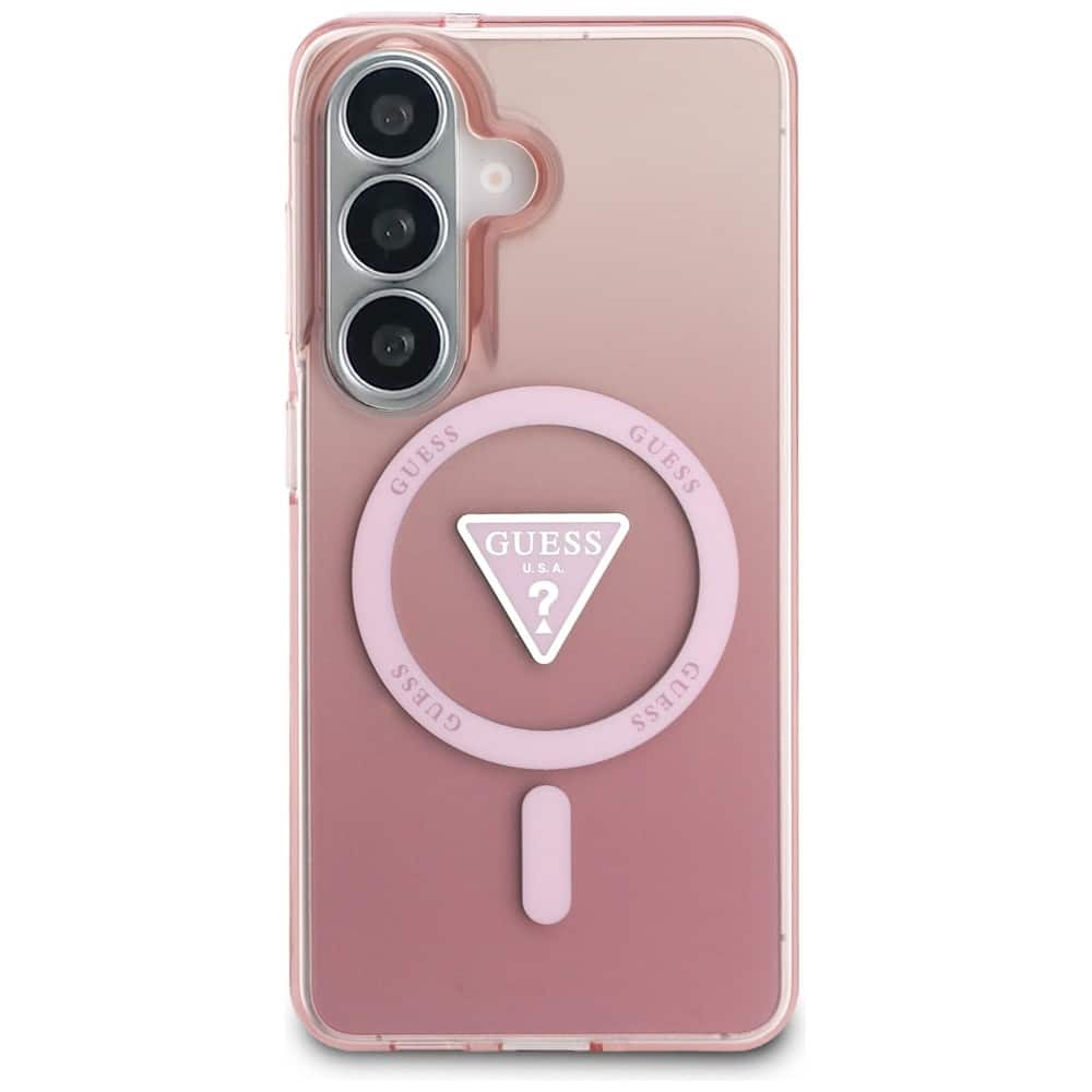 Θήκη Guess IML Gradient Triangle MagSafe ροζ για Samsung Galaxy S26 - Image 3