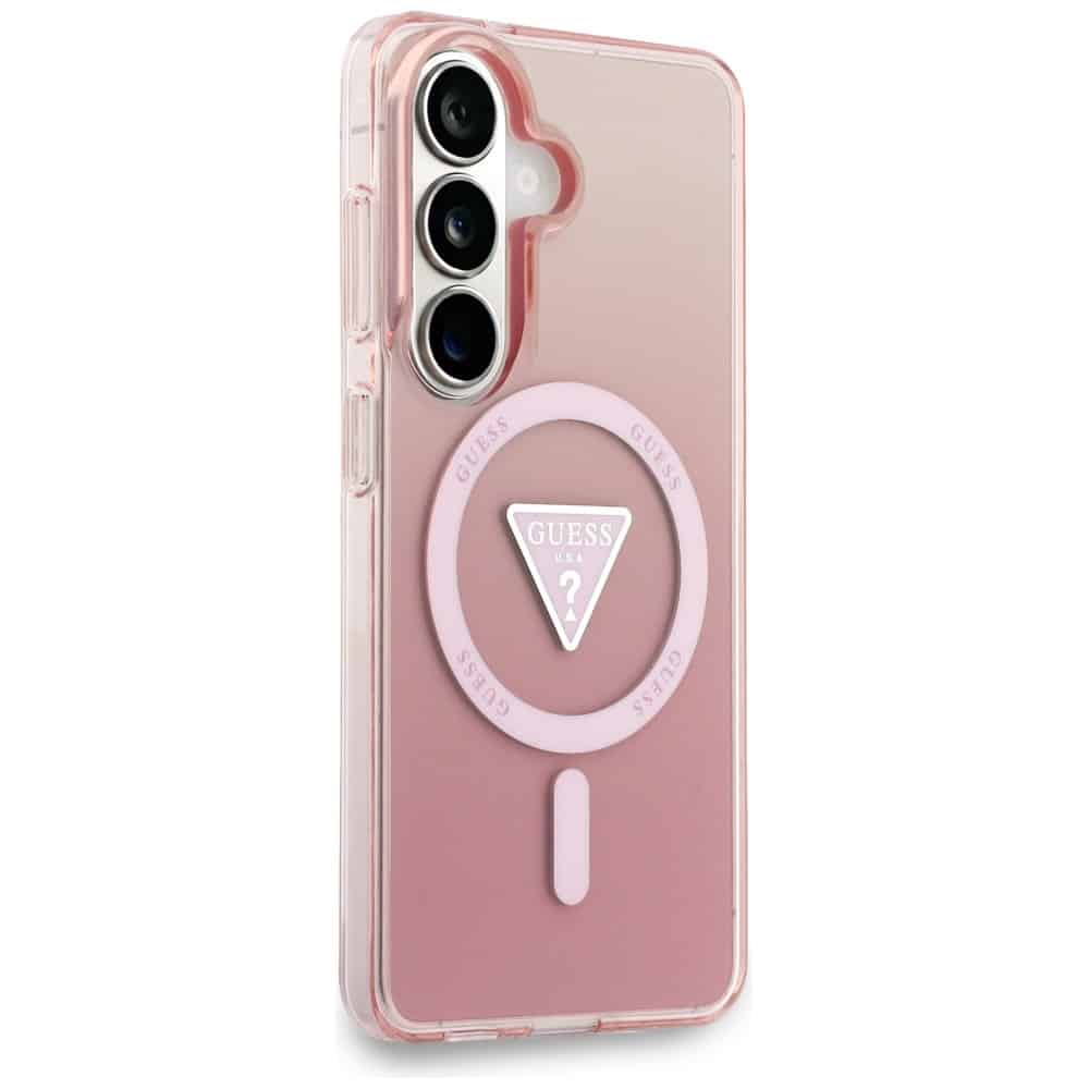 Θήκη Guess IML Gradient Triangle MagSafe ροζ για Samsung Galaxy S26 - Image 4