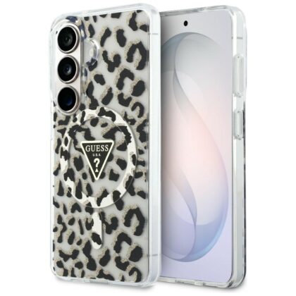 Guess IML Leopard Triangle - θήκη για Samsung Galaxy S26 - Μαύρο