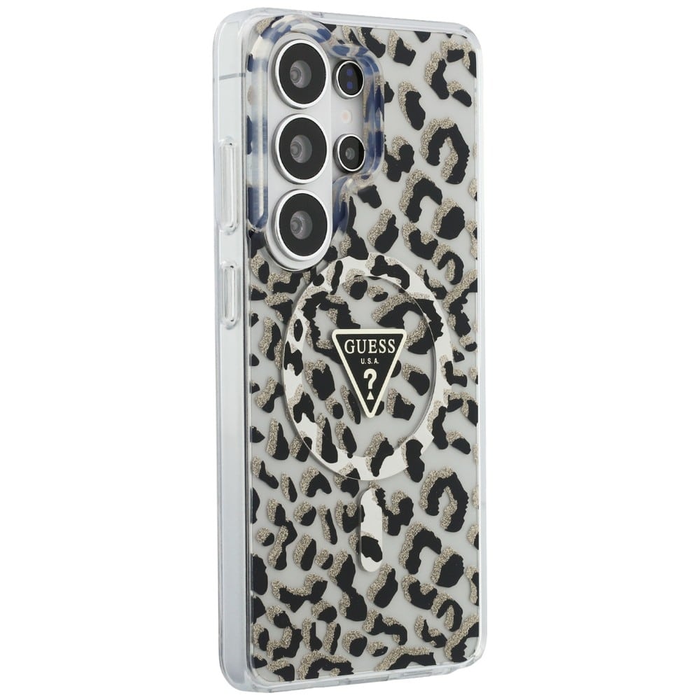 Guess IML Leopard Triangle - θήκη για Samsung Galaxy S26 Ultra - Μαύρο - Image 4