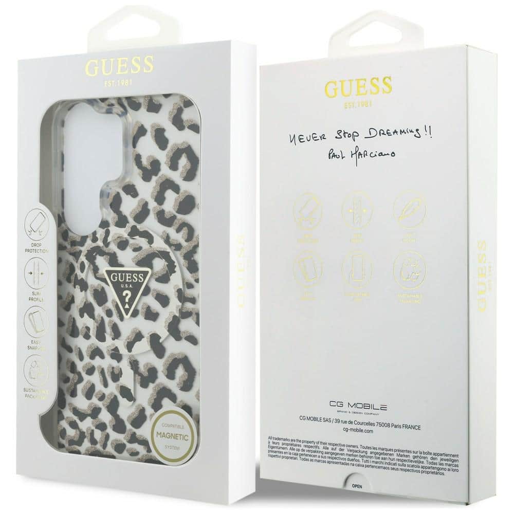 Guess IML Leopard Triangle - θήκη για Samsung Galaxy S26 Ultra - Μαύρο - Image 8