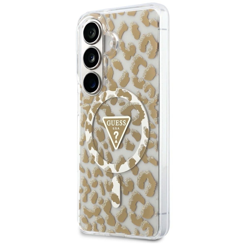 Guess IML Leopard Triangle - θήκη για Samsung Galaxy S26 - Καφέ - Image 2