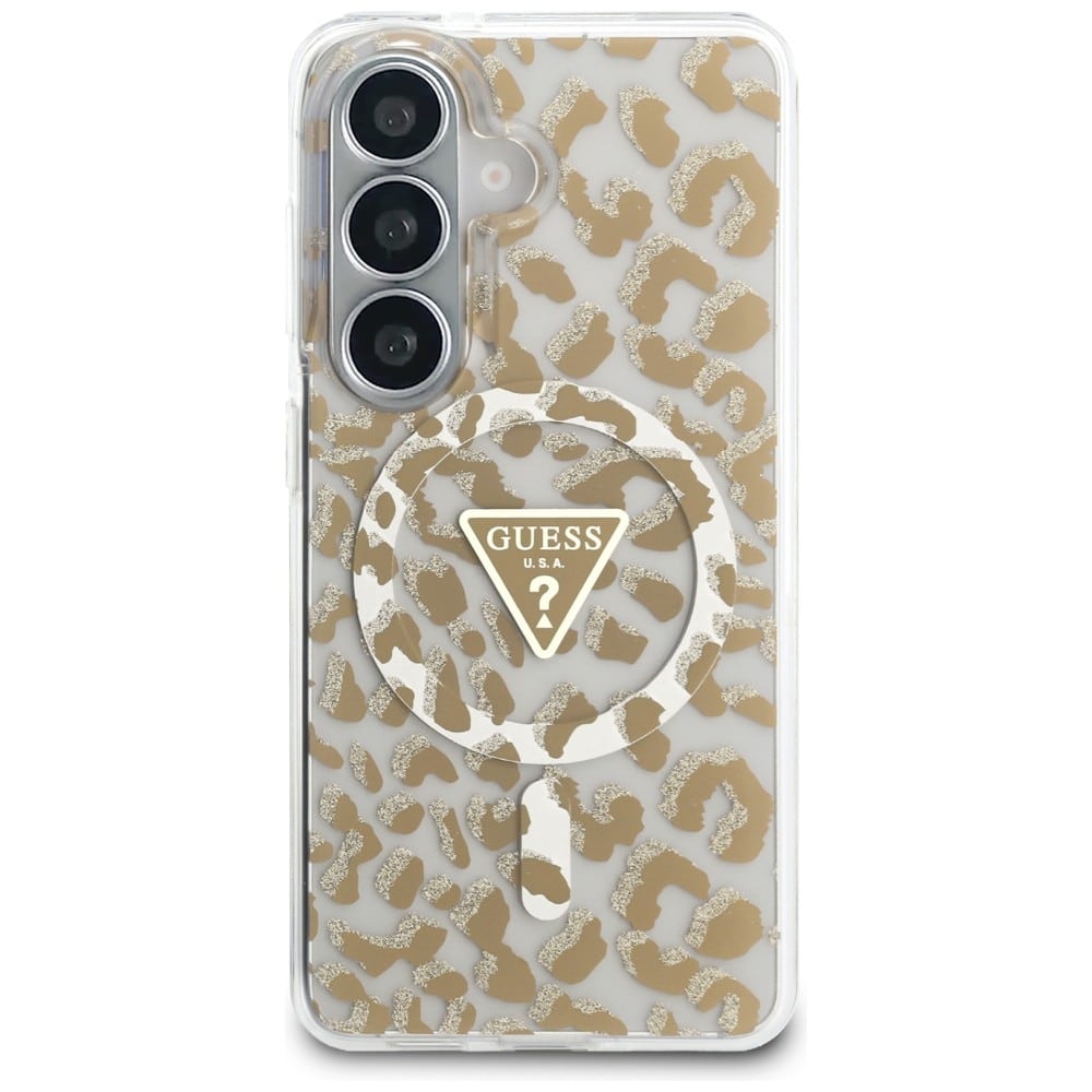 Guess IML Leopard Triangle - θήκη για Samsung Galaxy S26 - Καφέ - Image 3