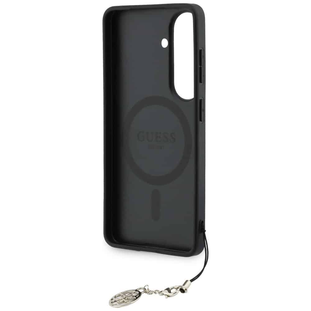 Θήκη Guess 4G Classic Logo Charm MagSafe για Samsung Galaxy S26 μαύρη - Image 6