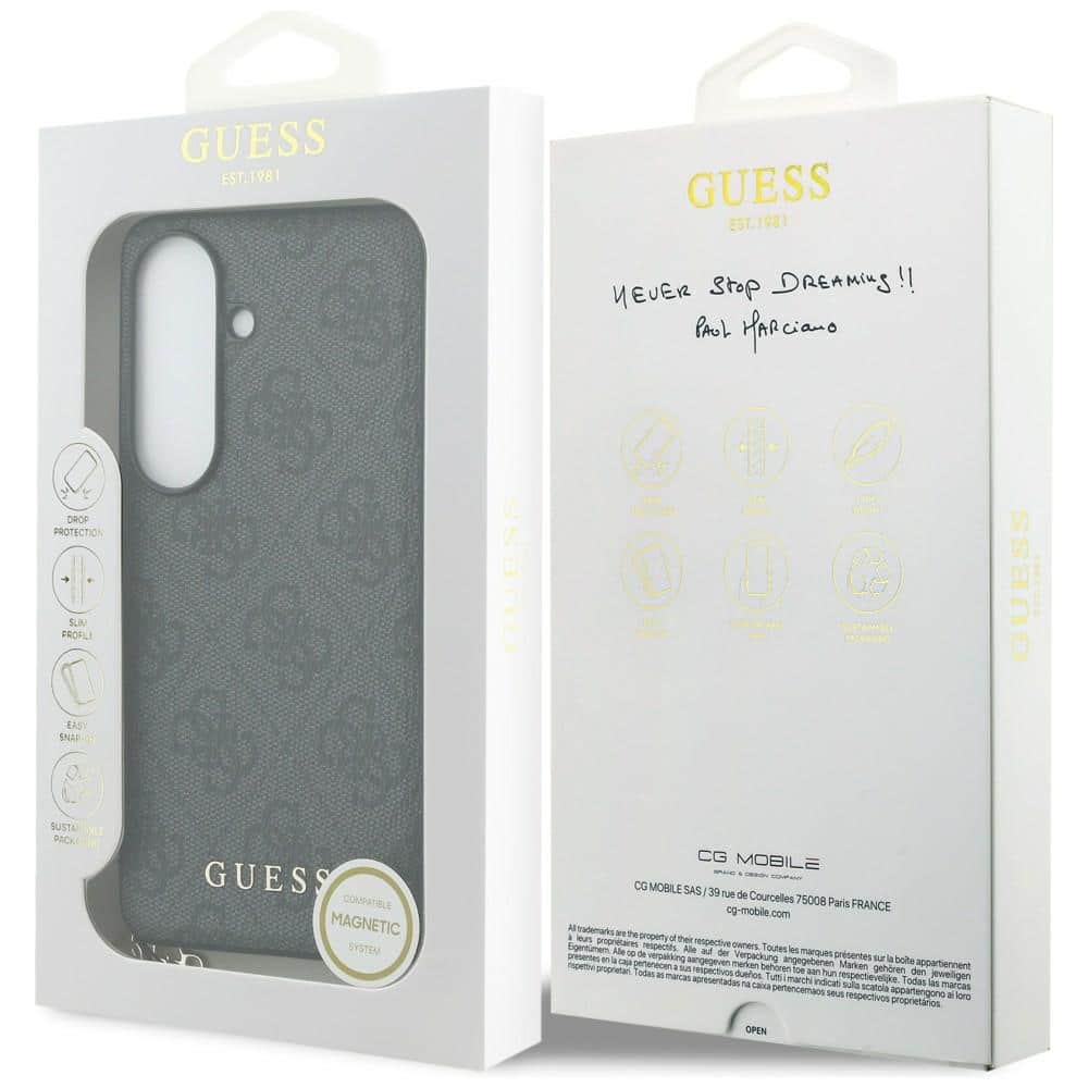 Θήκη Guess 4G Classic Logo Charm MagSafe για Samsung Galaxy S26 μαύρη - Image 7