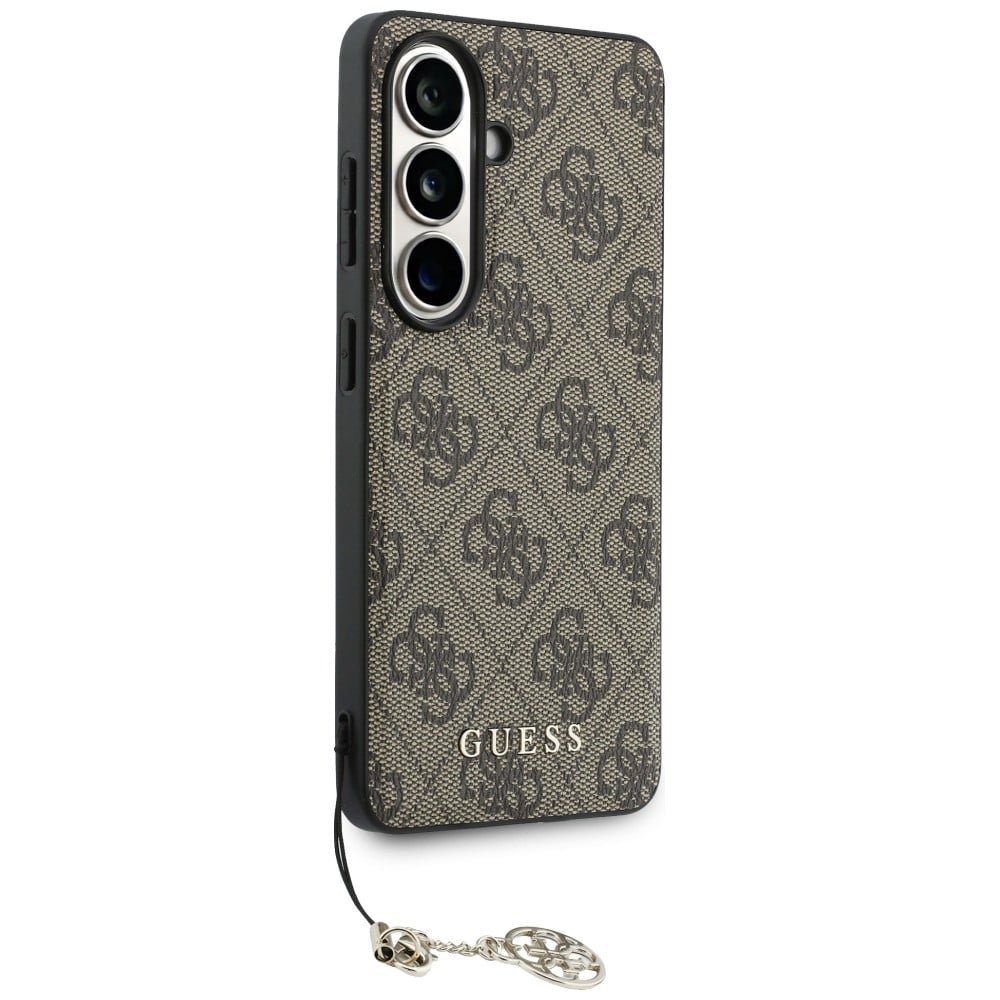 Θήκη Guess 4G Classic Logo Charm MagSafe για Samsung Galaxy S26 καφέ - Image 3