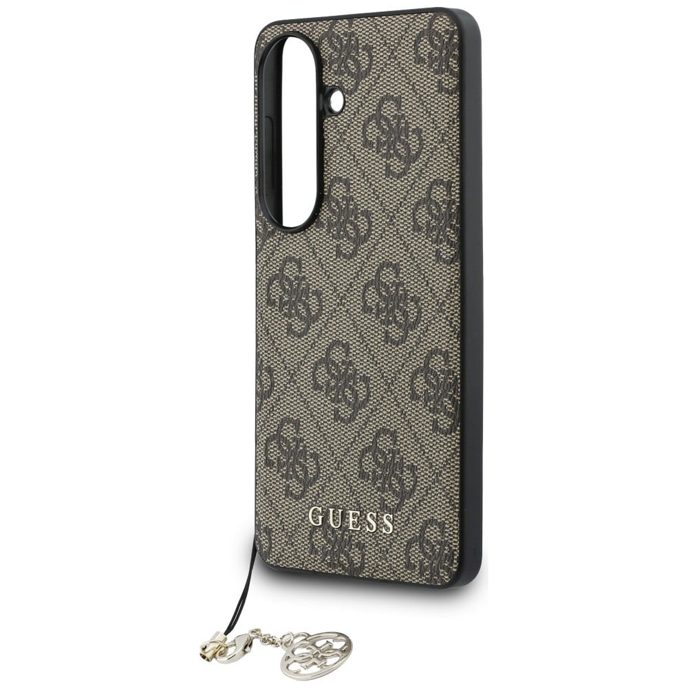 Θήκη Guess 4G Classic Logo Charm MagSafe για Samsung Galaxy S26 καφέ - Image 5